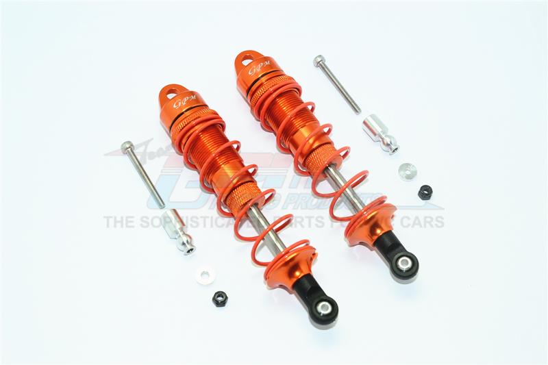 Arrma Kraton 6S BLX (AR106005/106015/106018) Aluminum Front Adjustable Dampers 110mm - 1Pr Set Orange