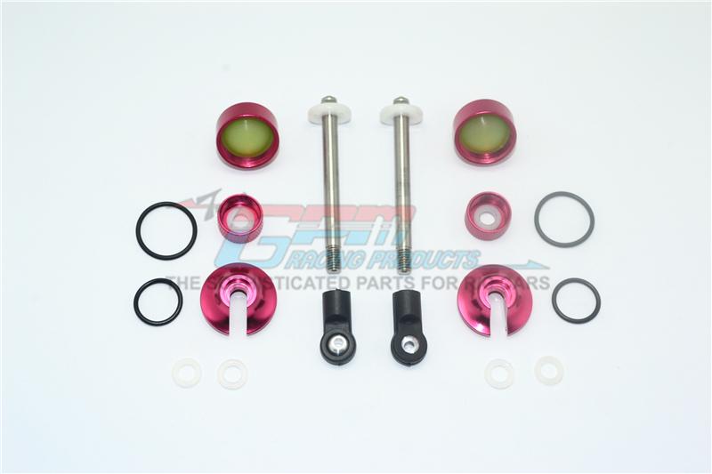 Alloy Full Damper Rebuild Kit For GPM Optional Front Shocks Item# MAK110F For Arrma Kraton / Outcast / Talion - 1 Set Red