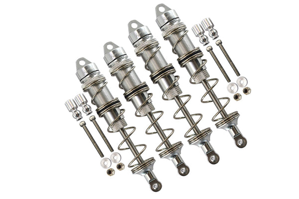 Arrma 1/8 KRATON 6S BLX  Aluminum Front 115mm & Rear 135mm Double Section Spring Dampers - Silver