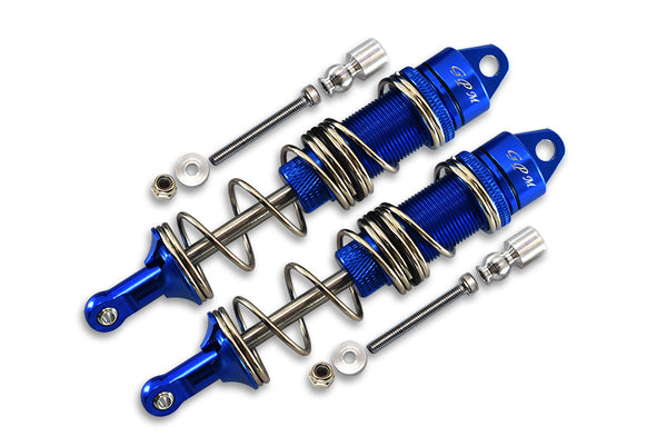 Aluminum Front Double Section Spring Dampers 115mm For Arrma 1:8 KRATON 6S / OUTCAST 6S / NOTORIOUS 6S / KRATON 6S V5 / NOTORIOUS 6S V5 - 1Pr Set Blue