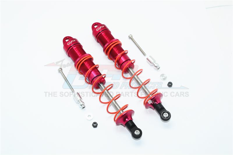 Arrma Kraton 6S BLX (AR106005/106015/106018) Aluminum Rear Adjustable Dampers 135mm - 1Pr Set Red