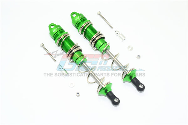 Aluminum Rear Double Section Spring Dampers 135mm for Arrma 1:8 KRATON 6S / OUTCAST 6S / NOTORIOUS 6S / KRATON 6S V5 / NOTORIOUS 6S V5 - 1Pr Set Green