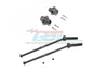 Arrma KRATON 6S BLX / OUTCAST 6S BLX Aluminum Front CVD Drive Shaft + 13mm Hex -10Pc Set Gray Silver