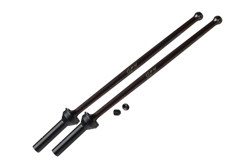 Harden Steel #45 Front CVD Drive Shaft for Arrma 1:8 KRATON 6S / OUTCAST 6S / NOTORIOUS 6S / KRATON 6S V5 / NOTORIOUS 6S V5 - 1Pr Set Black