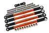 Arrma 1:8 KRATON 6S / OUTCAST 6S/ TALION 6S BLX / KRATON 6S V5 / NOTORIOUS 6S V5 Aluminum Turnbuckles Tie Rods - 5Pcs Set Orange