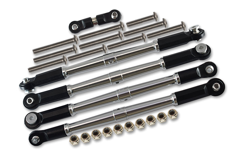 Arrma 1:8 KRATON / OUTCAST 6S BLX / KRATON 6S V5 / NOTORIOUS 6S V5 Aluminum Turnbuckles - 25Pc Set Silver