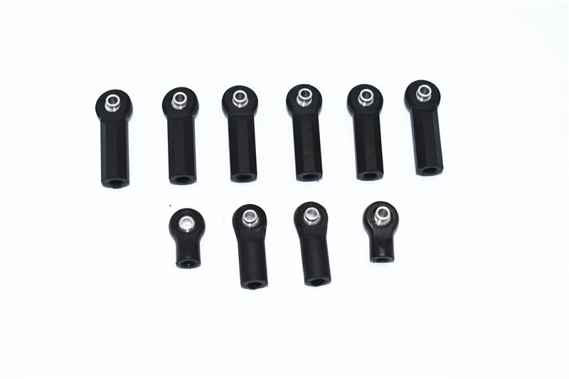 Plastic Ball Ends For GPM Optional Tie Rods Item# MAK160 For 1/8 Kraton 6S BLX – 10Pc Set Black