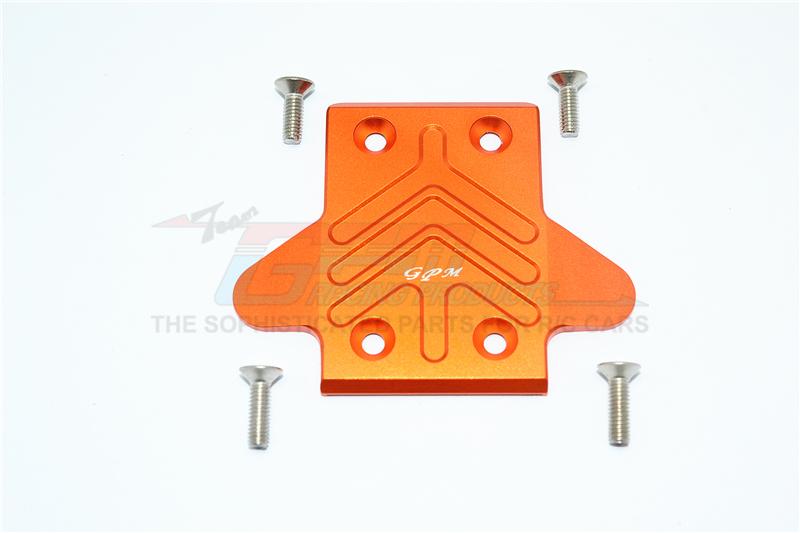Arrma Kraton 6S BLX (AR106005/106015/106018) Aluminum Front Chassis Protection Plate - 1Pc Set Orange