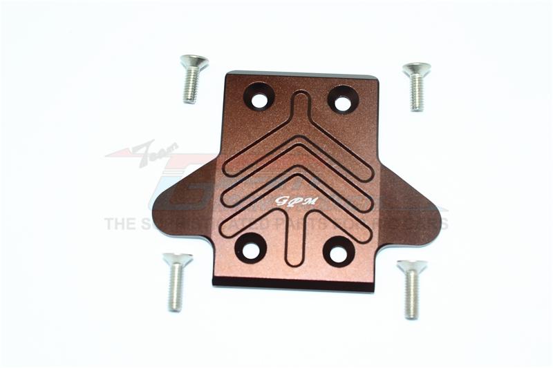 Arrma KRATON / OUTCAST / SENTON 6S BLX Aluminum Rear Chassis Protection Plate - 1Pc Set Brown