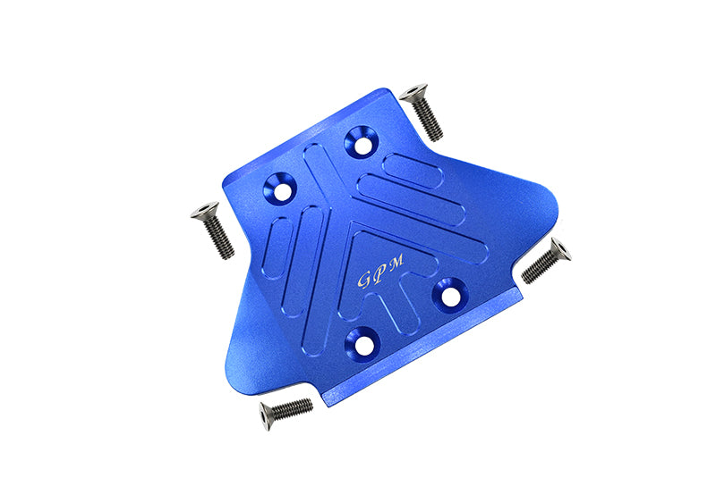 Arrma KRATON / OUTCAST / NOTORIOUS / SENTON 6S BLX Aluminum Rear Chassis Protection Plate - 1Pc Set Blue