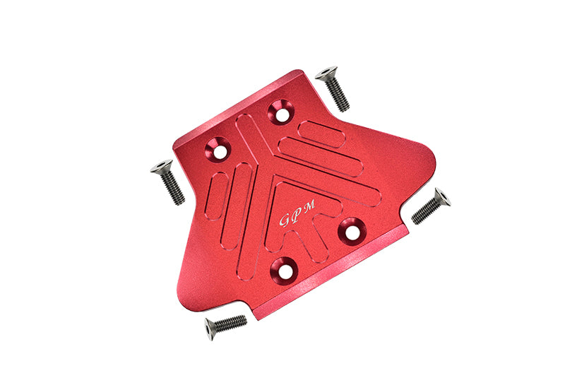 Arrma KRATON / OUTCAST / NOTORIOUS / SENTON 6S BLX Aluminum Rear Chassis Protection Plate - 1Pc Set Red