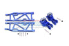 Arrma KRATON 6S BLX / OUTCAST 6S BLX Aluminum Rear Lower Arms + Rear Knuckle Arms - 14Pc Set Blue