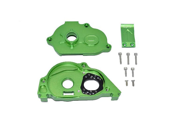 Arrma 1:10 KRATON 4S BLX / SENTON 3S BLX Aluminum Rear Gear Protection Motor Mount - 10Pc Set Green