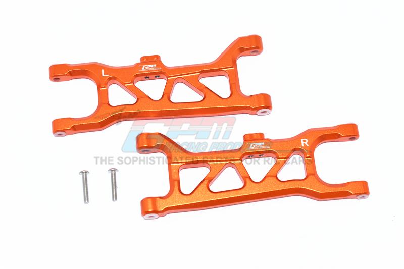 Arrma 1/10 KRATON 4S BLX Aluminum Front Lower Arms - 2Pc Set Orange