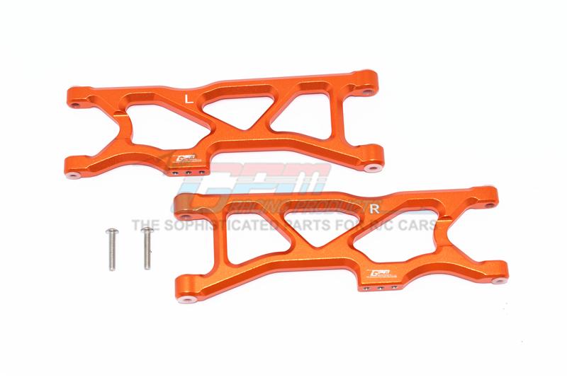 Arrma 1/10 KRATON 4S BLX Aluminum Rear Lower Arms - 2Pc Set Orange