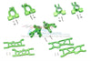 Arrma 1/10 KRATON 4S BLX Aluminum Front C-Hubs + Front & Rear Knuckle Arms + Front & Rear Lower Arms - 28Pc Set Green