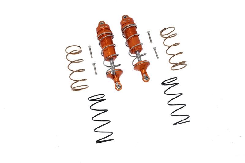 Arrma 1/10 KRATON 4S BLX Aluminum Front Thickened Spring Dampers 107mm - 10Pc Set Orange