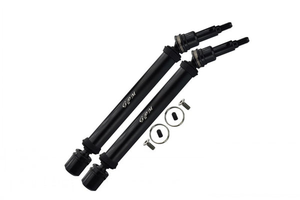 Arrma 1/10 KRATON 4S BLX Harden Steel+Aluminum Front Or Rear Adjustable CVD Drive Shaft - 2Pc Set Black