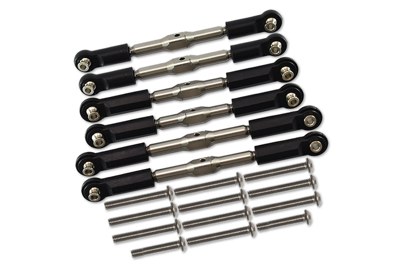 Arrma 1/10 KRATON 4S BLX Stainless Steel Adjustable Tie Rods - 6Pc Set