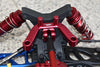 Arrma 1/10 KRATON 4S BLX Aluminum Rear Body Post Stabilizer - 3Pc Set Red