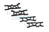 Arrma 1/10 KRATON 4S BLX Aluminum Front & Rear Lower Arms - 4Pc Set Black