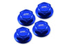 Aluminum Wheel Lock For Arrma 1:5 KRATON 8S BLX / OUTCAST 8S BLX / KRATON EXB Roller - 4Pc Set Blue