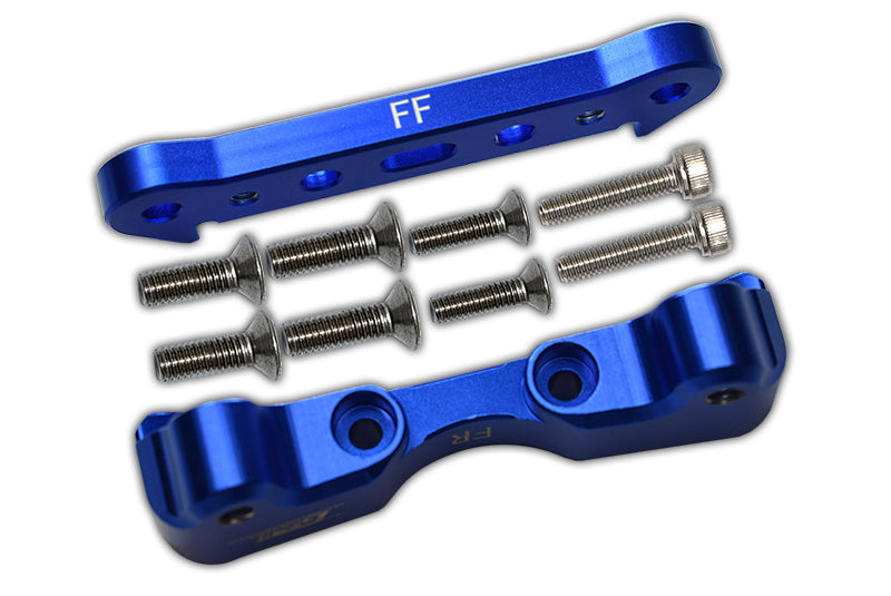 Aluminum Front Lower Suspension Mount For Arrma 1:5 KRATON 8S BLX / OUTCAST 8S BLX / KRATON EXB Roller - 2Pc Set Blue