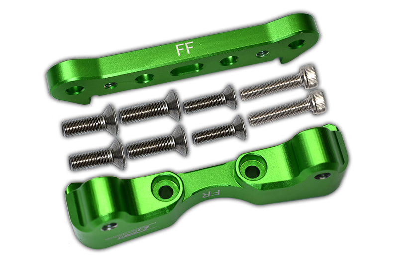 Aluminum Front Lower Suspension Mount For Arrma 1:5 KRATON 8S BLX / OUTCAST 8S BLX / KRATON EXB Roller - 2Pc Set Green