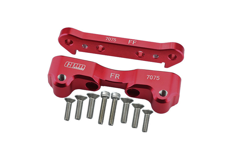 Aluminum Front Lower Suspension Mount for Arrma 1:5 KRATON 8S BLX / Outcast 8S BLX / KRATON EXB Roller Upgrades - Red