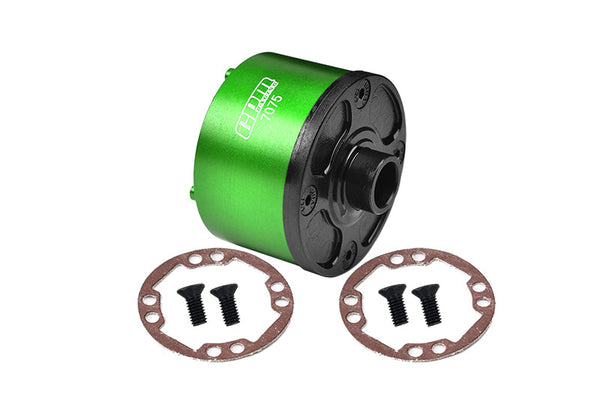 Medium Carbon Steel+Aluminium 7075-T6 Front Or Rear Diff Case For Arrma 1:5 KRATON 8S BLX / OUTCAST 8S BLX / KRATON EXB Roller / OUTCAST EXB Roller Upgrades - Green