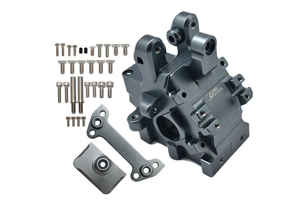 Arrma 1/5 KRATON 8S BLX Monster Truck Aluminum Front Or Rear Gear Box - 34Pc Set Gray Silver