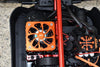 Arrma 1/5 KRATON 8S BLX / OUTCAST 8S BLX Aluminum Motor Heatsink With Cooling Fan - 1 Set Red