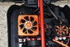 Arrma 1/5 KRATON 8S BLX / OUTCAST 8S BLX Aluminum Motor Heatsink With Cooling Fan - 1 Set Orange