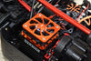 Arrma 1/5 KRATON 8S BLX / OUTCAST 8S BLX Aluminum Motor Heatsink With Cooling Fan - 1 Set Orange