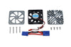 Arrma 1/5 KRATON 8S BLX / OUTCAST 8S BLX Aluminum Motor Heatsink With Cooling Fan - 1 Set Gray Silver