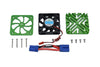 Arrma 1/5 KRATON 8S BLX / OUTCAST 8S BLX Aluminum Motor Heatsink With Cooling Fan - 1 Set Green