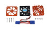 Arrma 1/5 KRATON 8S BLX / OUTCAST 8S BLX Aluminum Motor Heatsink With Cooling Fan - 1 Set Orange