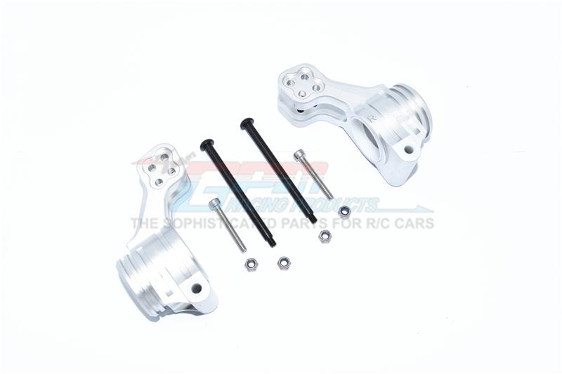 Arrma 1/5 KRATON 8S BLX Monster Truck Aluminum Rear Knuckle Arm - 2Pc Set Silver