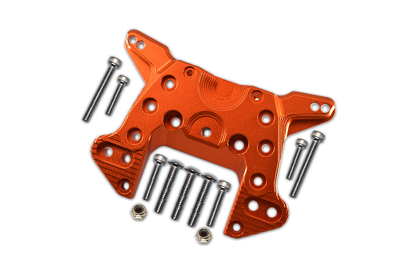 Aluminum Front Shock Mount For Arrma 1:5 KRATON 8S BLX / OUTCAST 8S BLX / KRATON EXB Roller - 1 Set Orange