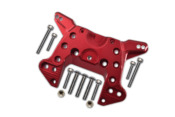 Aluminum Front Shock Mount For Arrma 1:5 KRATON 8S BLX / OUTCAST 8S BLX / KRATON EXB Roller - 1 Set Red
