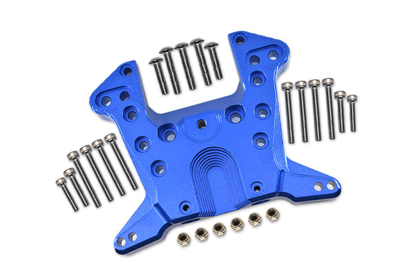 Aluminum Rear Shock Mount For Arrma 1:5 KRATON 8S BLX / OUTCAST 8S BLX / KRATON EXB Roller - 1 Set Blue