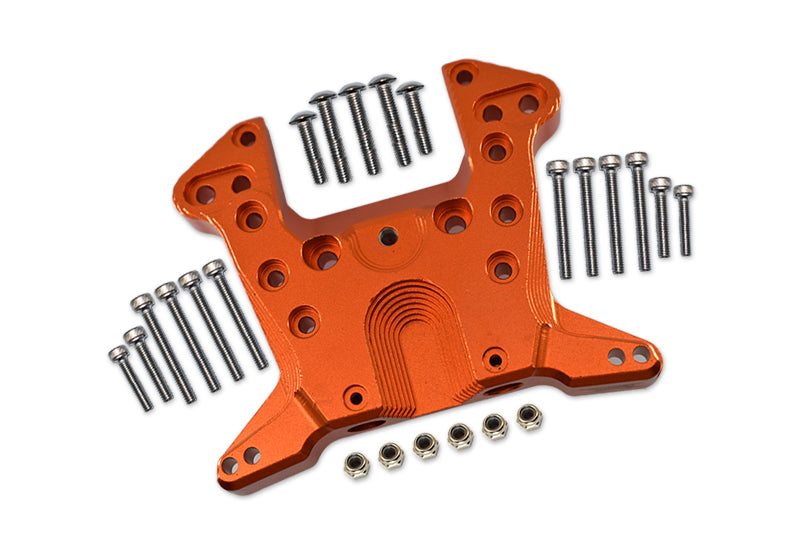 Aluminum Rear Shock Mount For Arrma 1:5 KRATON 8S BLX / OUTCAST 8S BLX / KRATON EXB Roller - 1 Set Orange