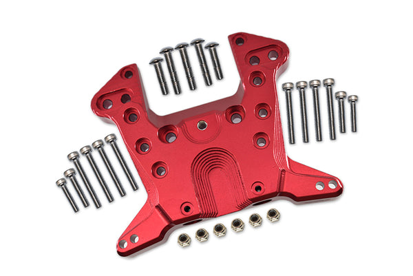 Aluminum Rear Shock Mount For Arrma 1:5 KRATON 8S BLX / OUTCAST 8S BLX / KRATON EXB Roller - 1 Set Red