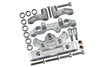 Aluminum Steering Assembly For Arrma 1:5 KRATON 8S BLX / OUTCAST 8S BLX / KRATON EXB Roller - 22Pc Set Gray Silver