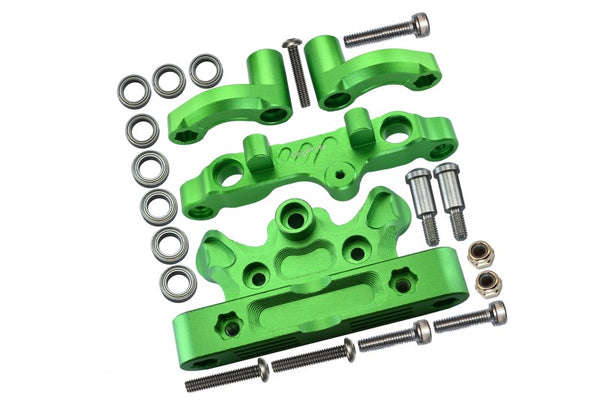 Aluminum Steering Assembly For Arrma 1:5 KRATON 8S BLX / OUTCAST 8S BLX / KRATON EXB Roller - 22Pc Set Green