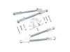Arrma 1/5 KRATON 8S BLX/Outcast 8S BLX Aluminum Rear Tie Rods With Stabilizer - 12Pc Set Silver