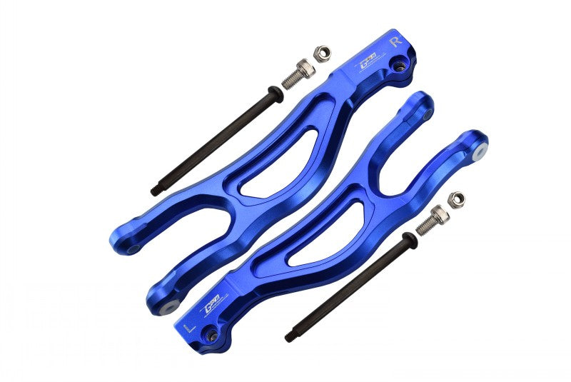 Aluminum Front Upper Arms For Arrma 1:5 KRATON 8S BLX / OUTCAST 8S BLX / KRATON EXB Roller - 2Pc Set Blue
