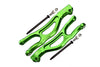 Aluminum Front Upper Arms For Arrma 1:5 KRATON 8S BLX / OUTCAST 8S BLX / KRATON EXB Roller - 2Pc Set Green