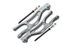 Aluminum Front Upper Arms For Arrma 1:5 KRATON 8S BLX / OUTCAST 8S BLX / KRATON EXB Roller - 2Pc Set Silver