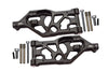 Aluminum Front Lower Arms For Arrma 1:5 KRATON 8S BLX / OUTCAST 8S BLX / KRATON EXB Roller - 2Pc Set Black